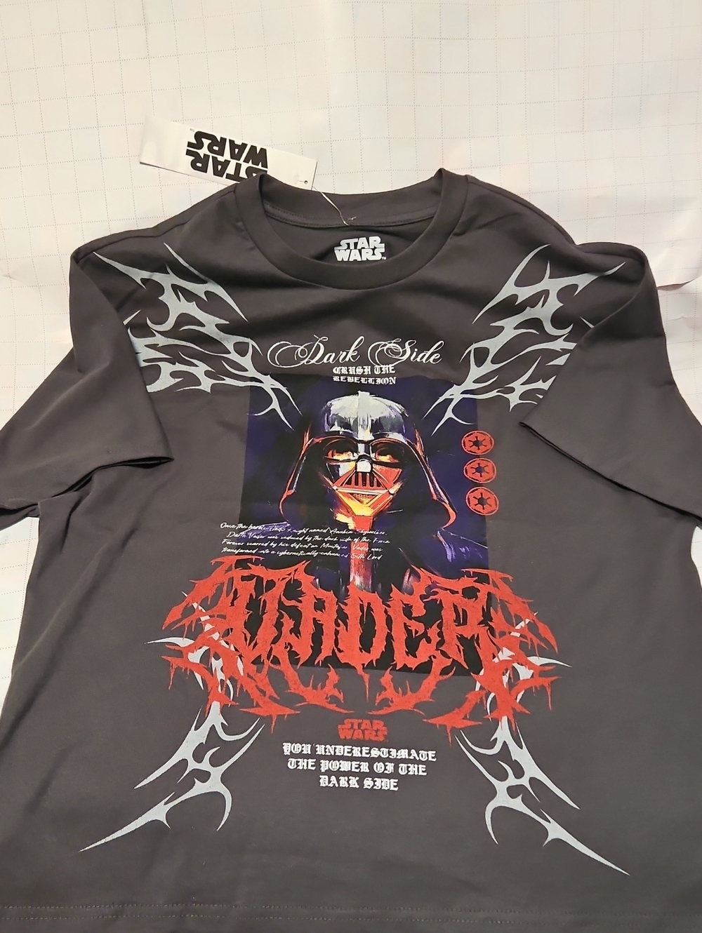 Star Wars Black Men's Darth Vader Flame Graphic Tee